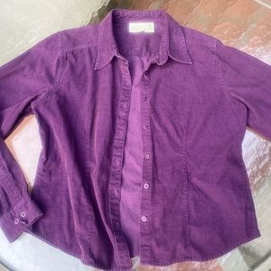 vintage corduroy button down shirt
